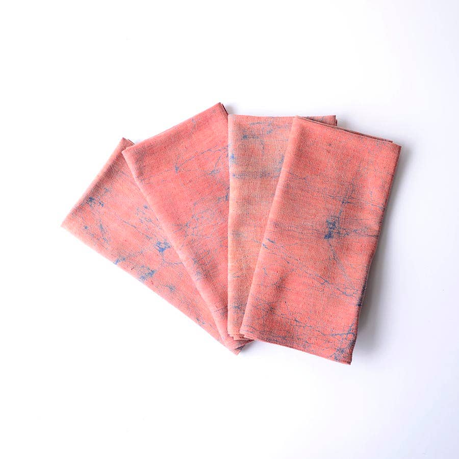 Plant & Mineral Dyed Cotton Napkins (Set of 4) | Pink Dawn
