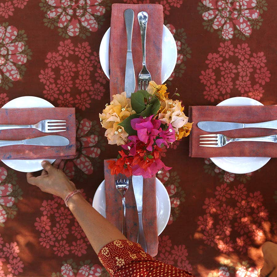 Plant & Mineral Dyed Cotton Napkins (Set of 4) | Pink Dawn