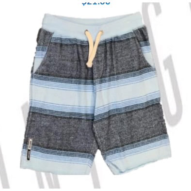 Striped Blue Baja Shorts