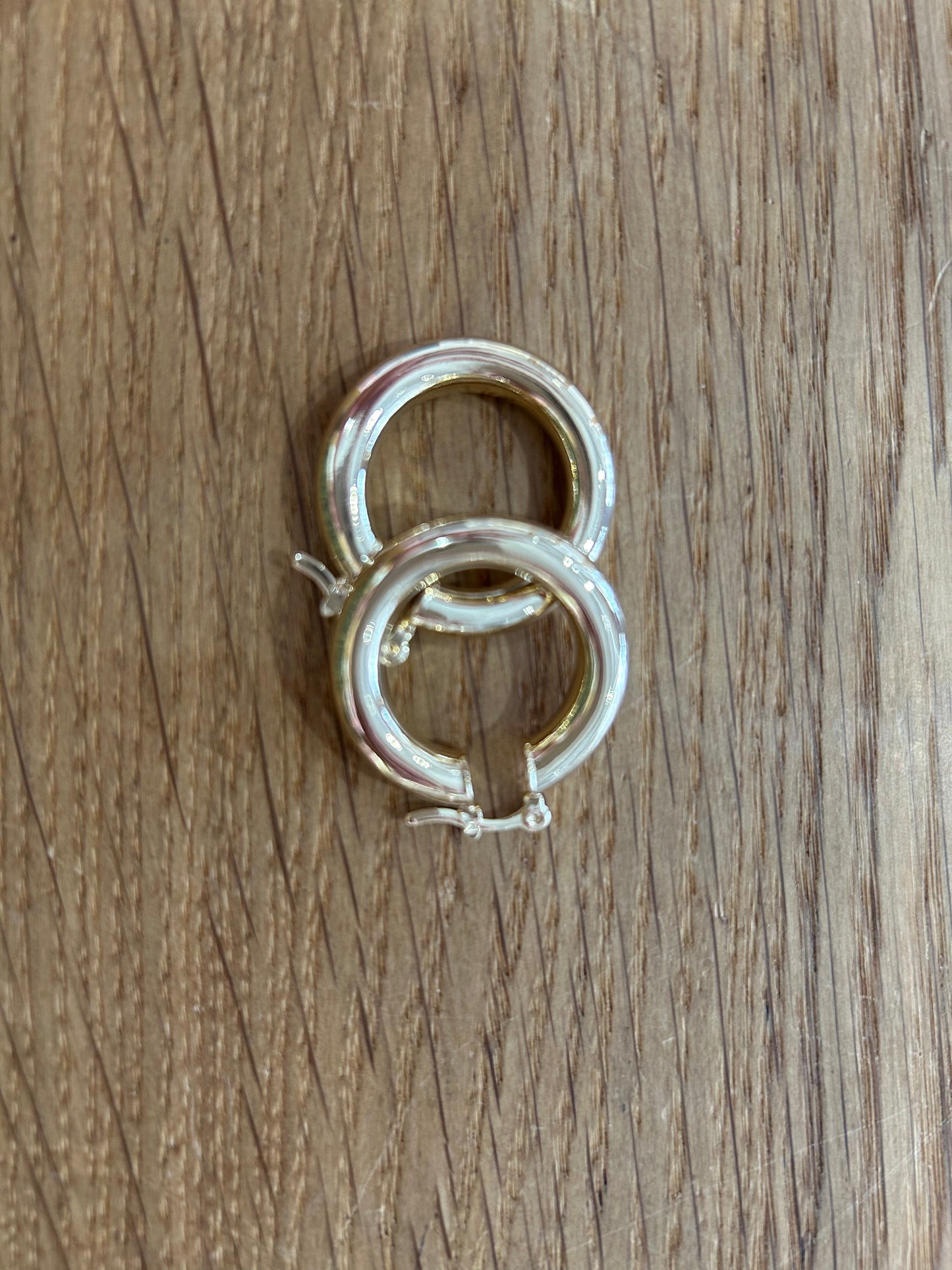 Gold Filled Tube Earrings Thick