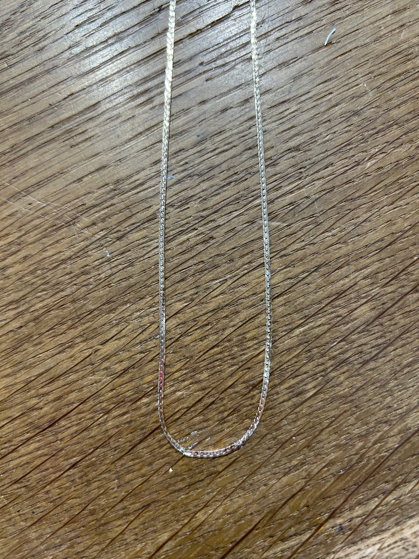 Gold Filled Herringbone 16” Necklace