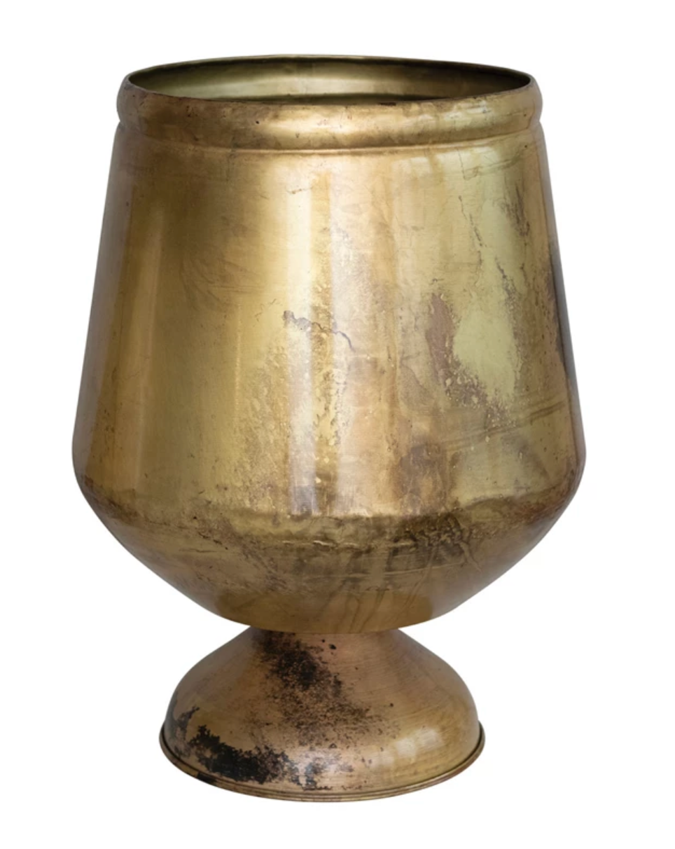 Metal Footed Planter