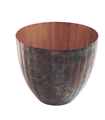 Metal Pleated Planters