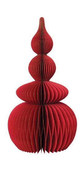 Paper Folding Honeycomb Tree with Gold Glitter Edge