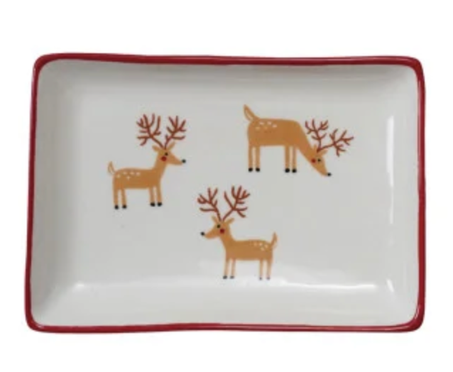 North Pole Pattern Stoneware Dish
