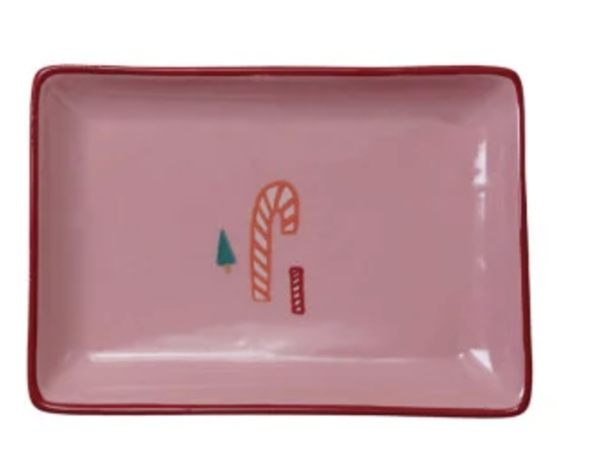 North Pole Pattern Stoneware Dish