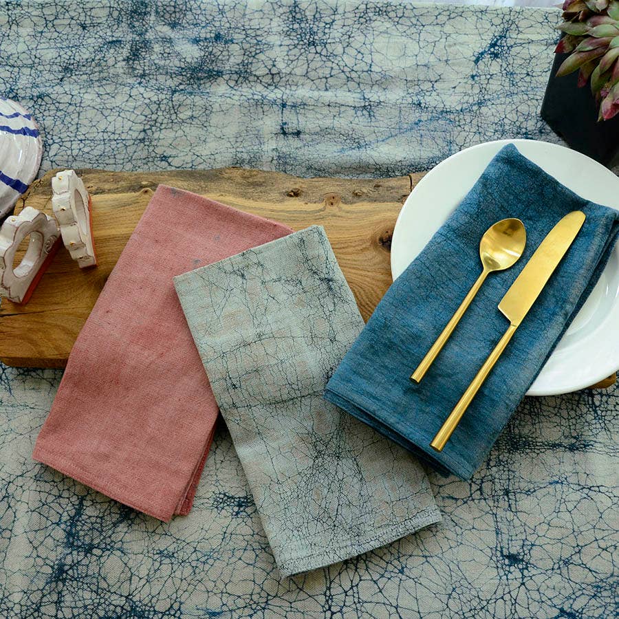 Plant & Mineral Dyed Cotton Napkins (Set of 4) | Pink Dawn