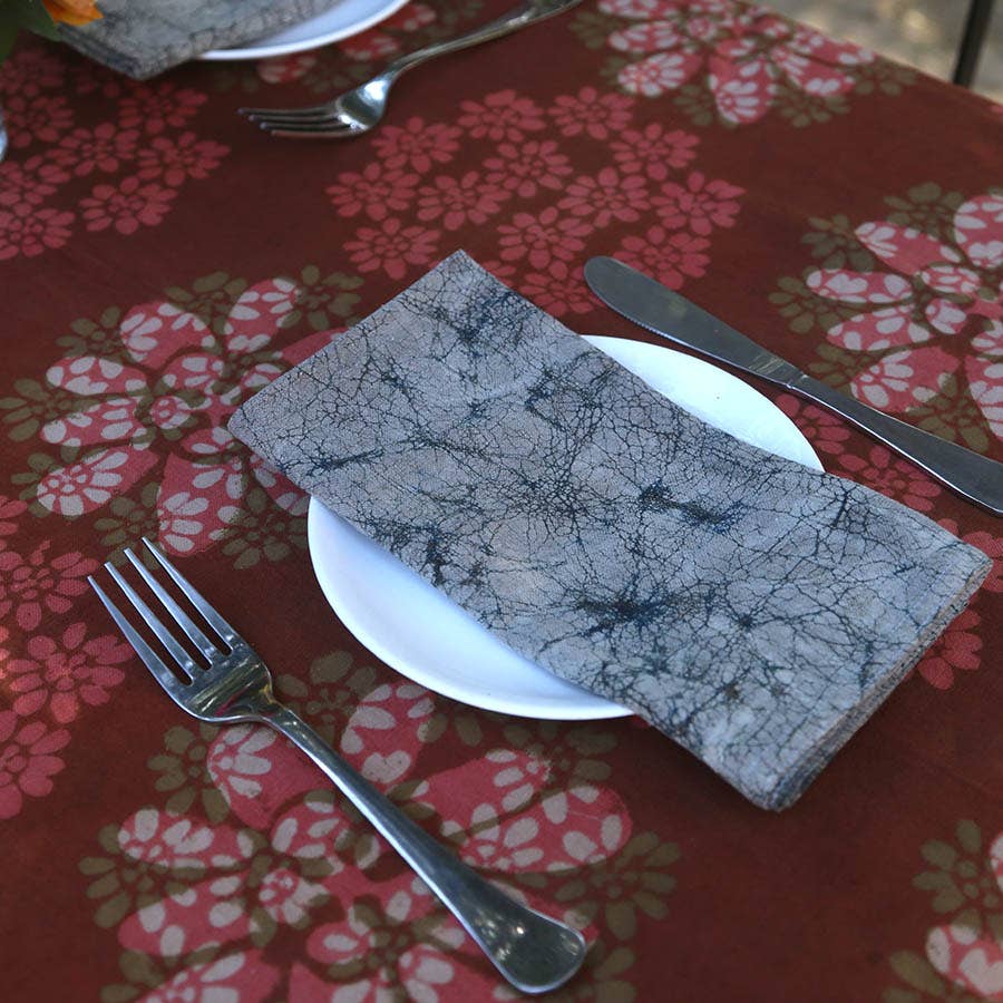 Almost Solid White Organic Cloth Napkins (Set of 4) -Morning
