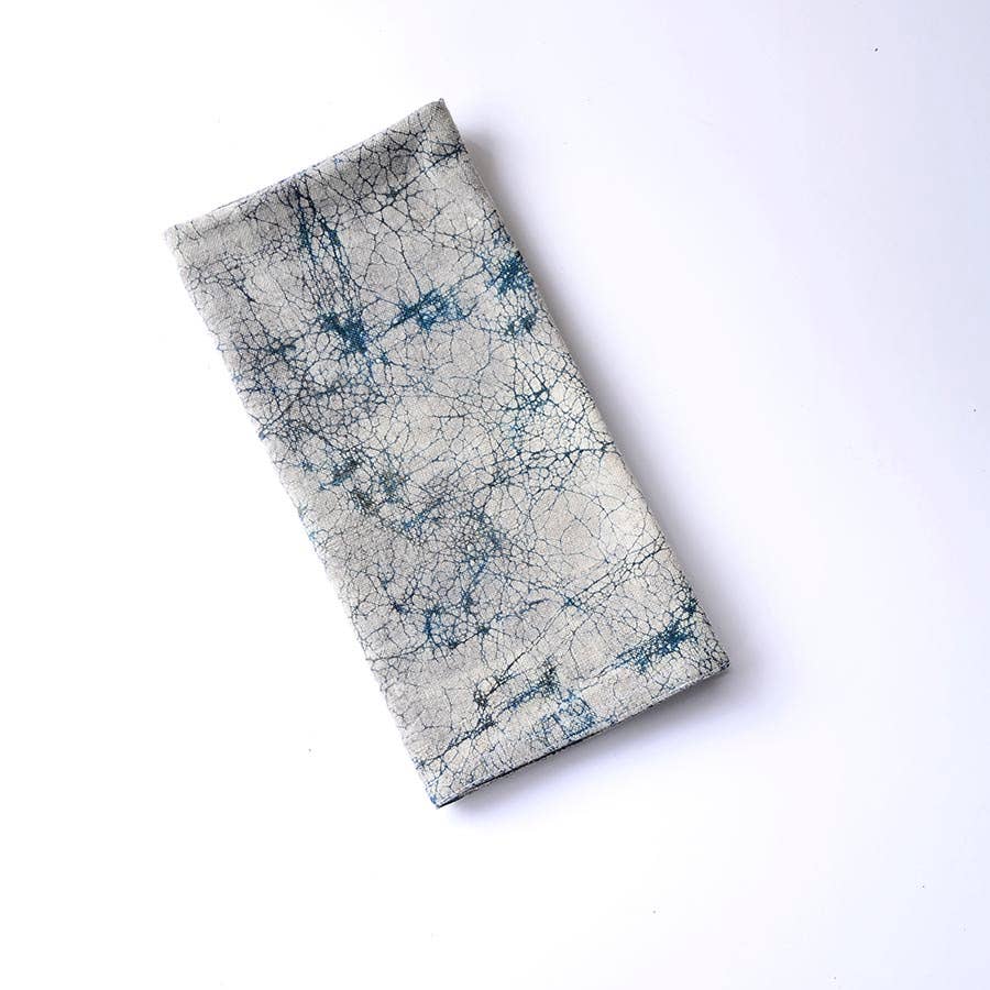 Almost Solid White Organic Cloth Napkins (Set of 4) -Morning