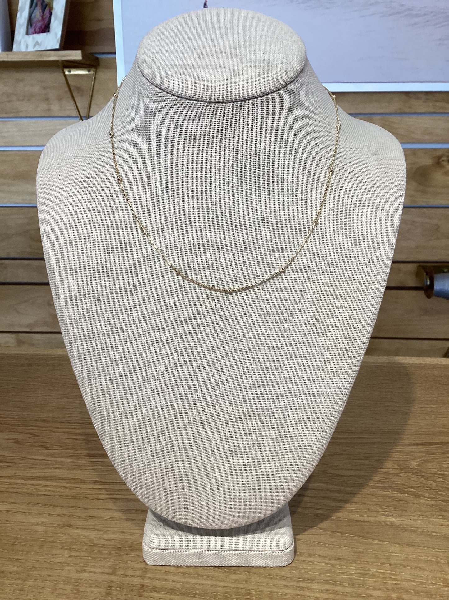 Gold Fill Ball Chain Necklace