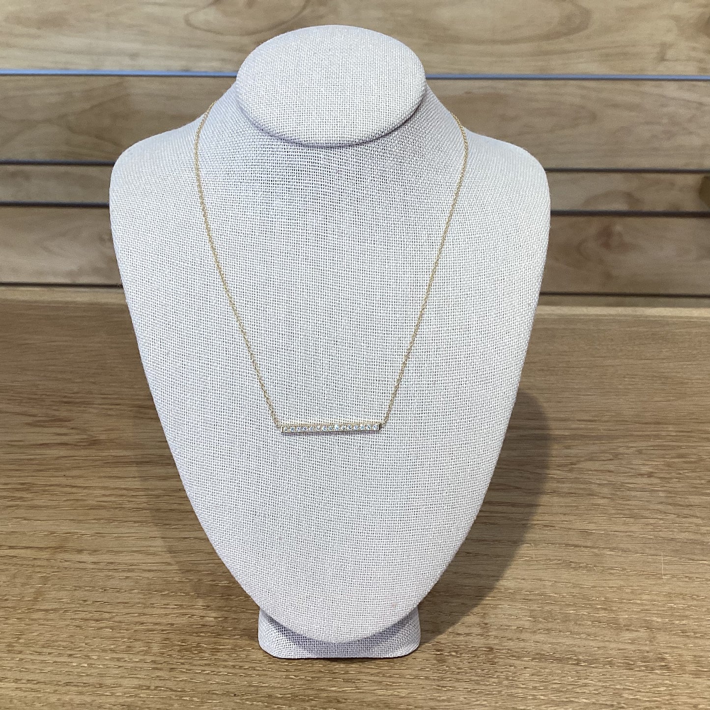 Diamond Bar Necklace