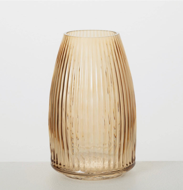 Ribbed Vases