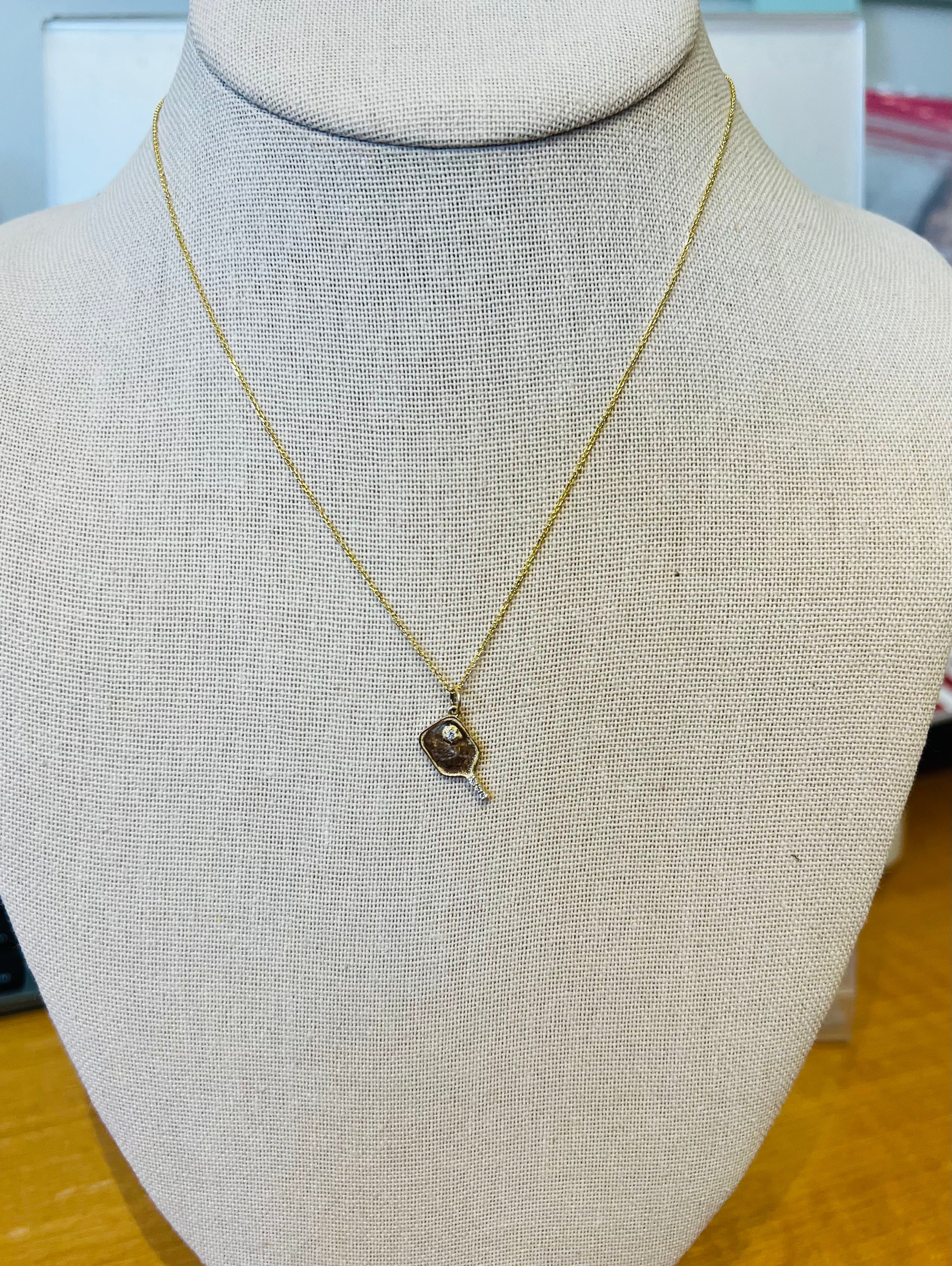 Pickleball Racket Necklace