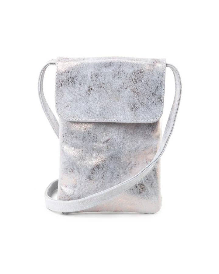 Penny Phone Bag - Rose Gold White