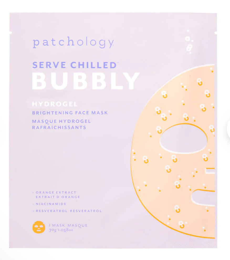 Served Chilled Bubbly Hydrogel Mask