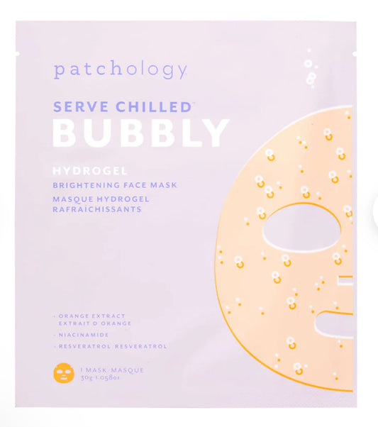 Served Chilled Bubbly Hydrogel Mask