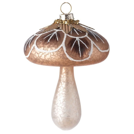 Glass Mushroom Ornament