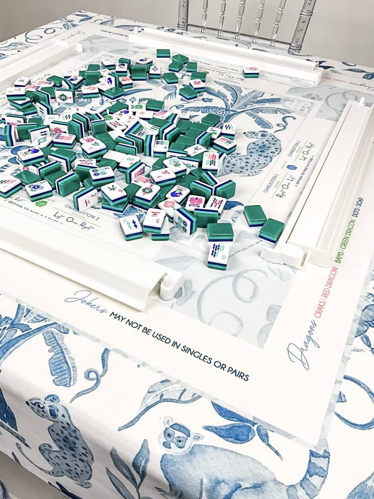 Instructional Mahjong Tablecloth