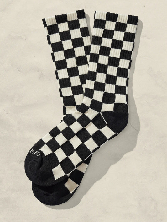 Kids Checkerboard Crew Socks