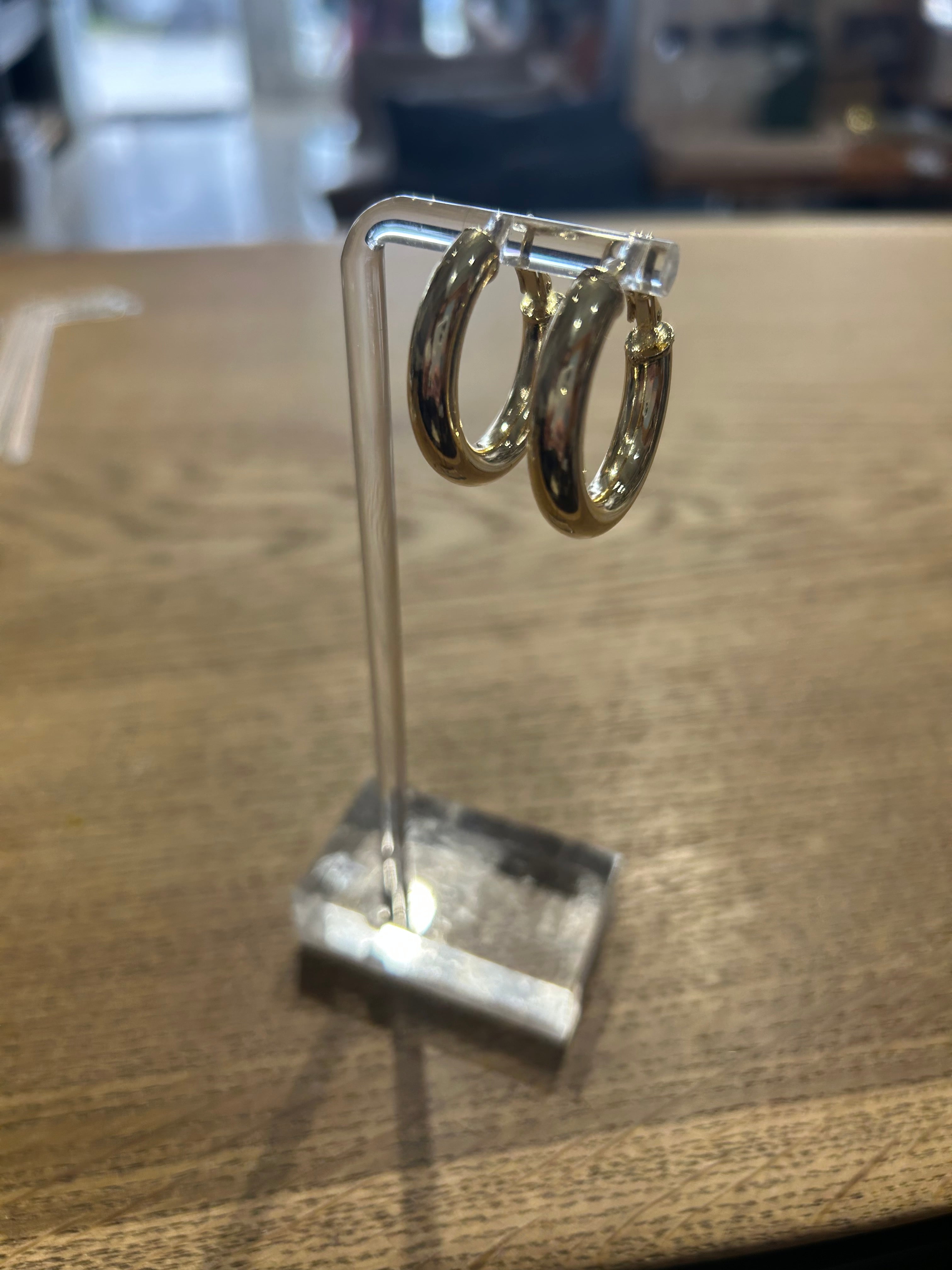 Gold Fill Tube Hoop Earrings