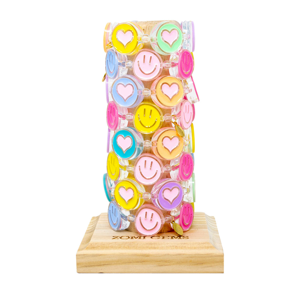 Jumbo Hearts & Smiles Bracelet