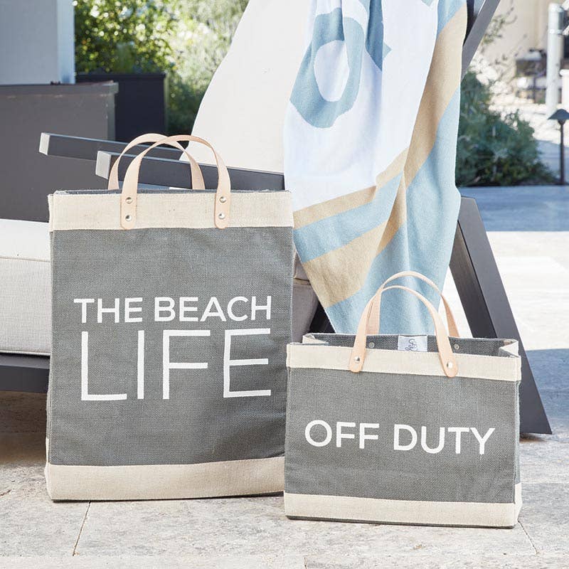 Face to Face Grey Market Tote - Beach Life