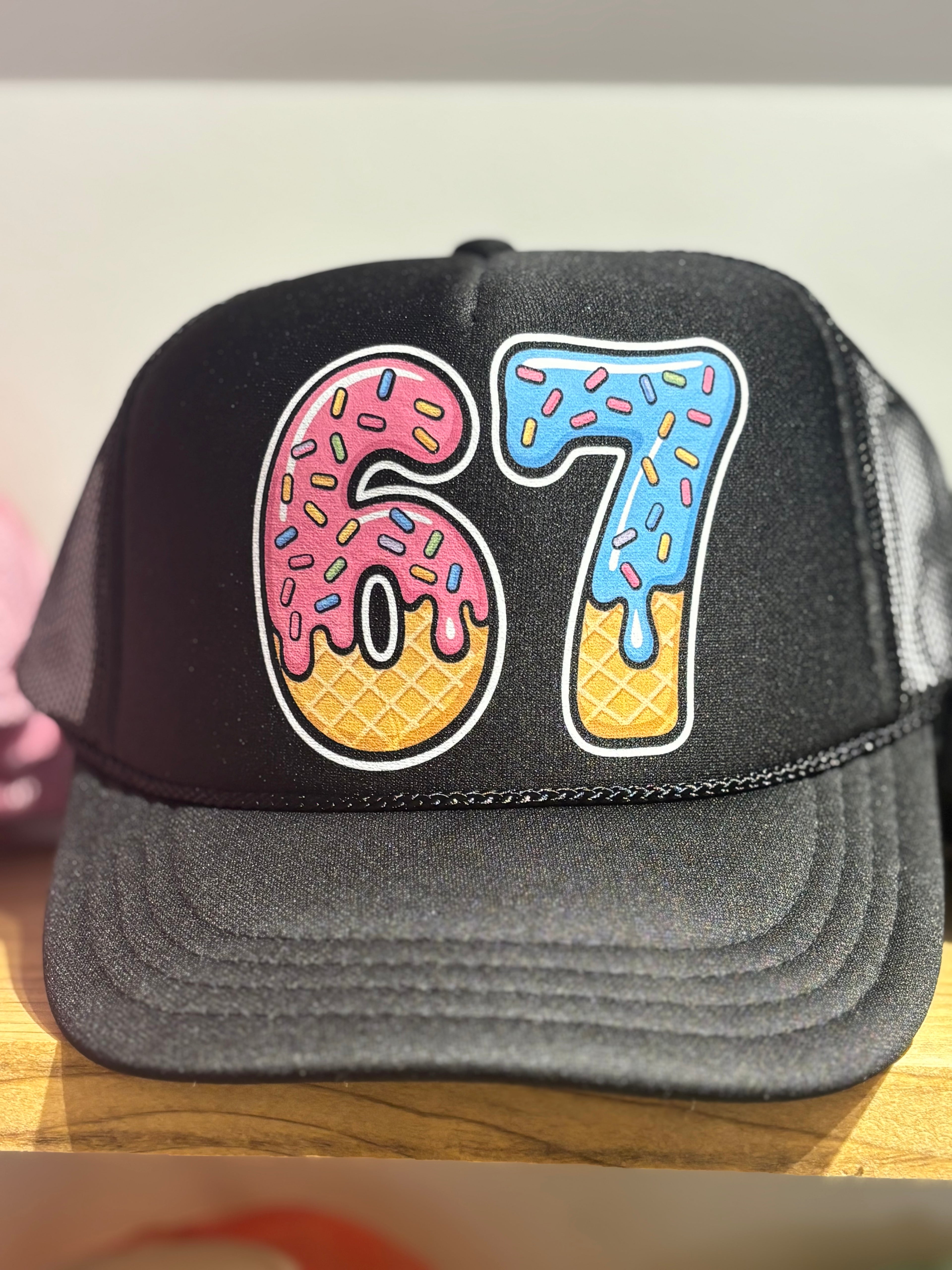6 7 Ice Cream Drip Hat