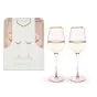 Rose Crystal White Wine Glass Set