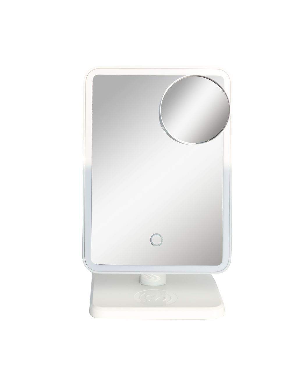 Glam Studio Vanity Mirror and Bluetooth Speaker-White