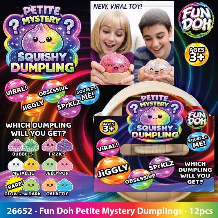 Fun Doh Squishy Mystery Mini Petite 2.5" Dumpling