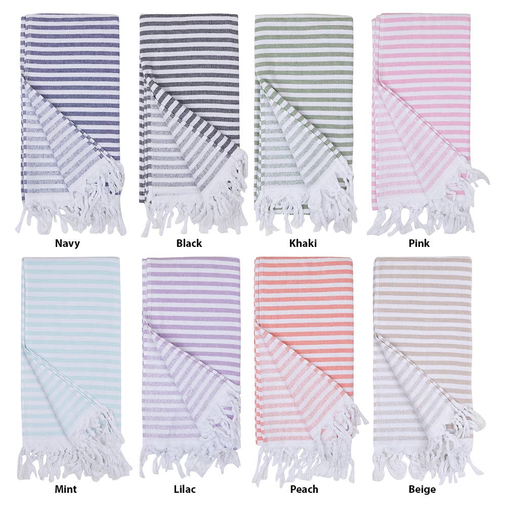 Turkish Beach Towel with Terry backing