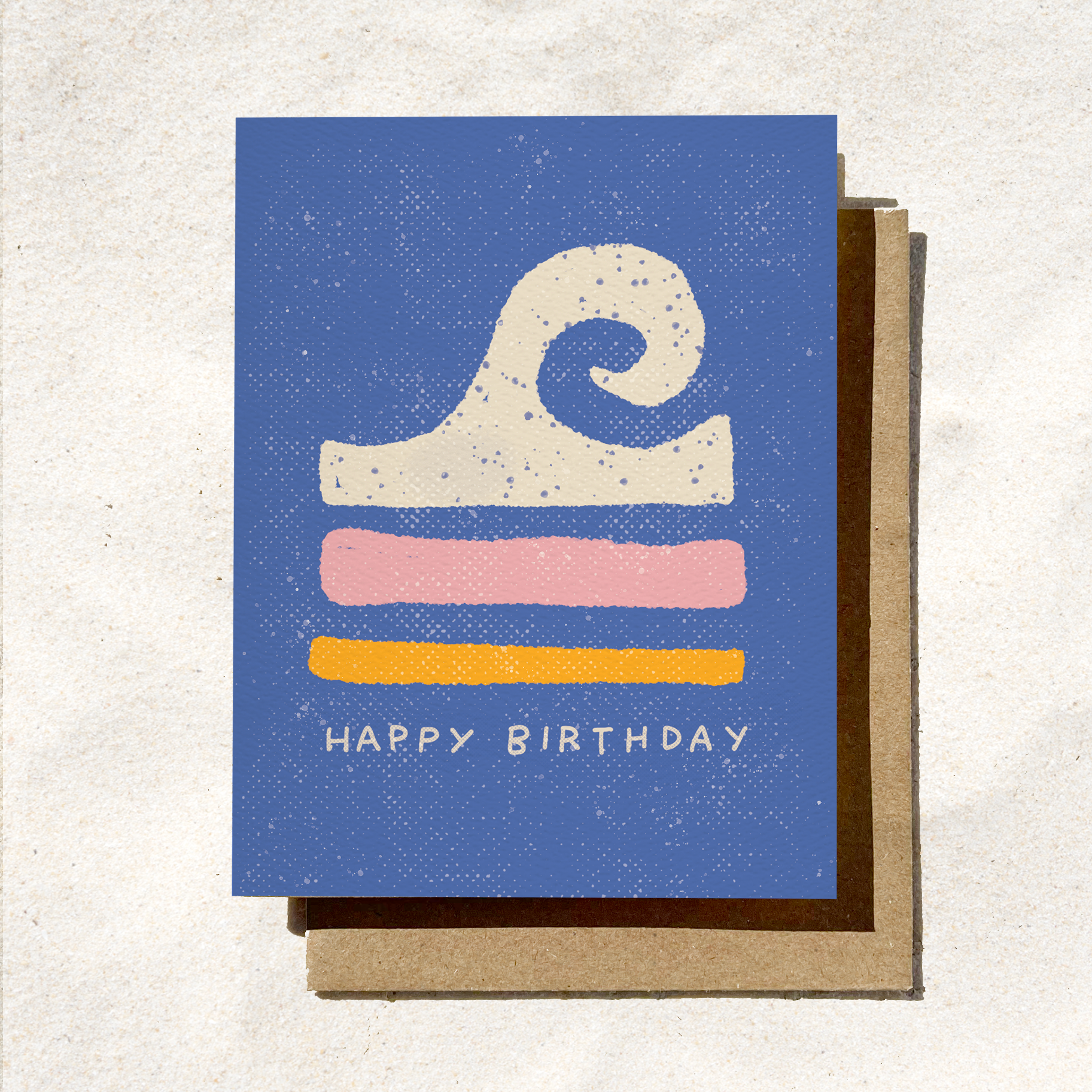 Happy Birthday Surf Wave Card
