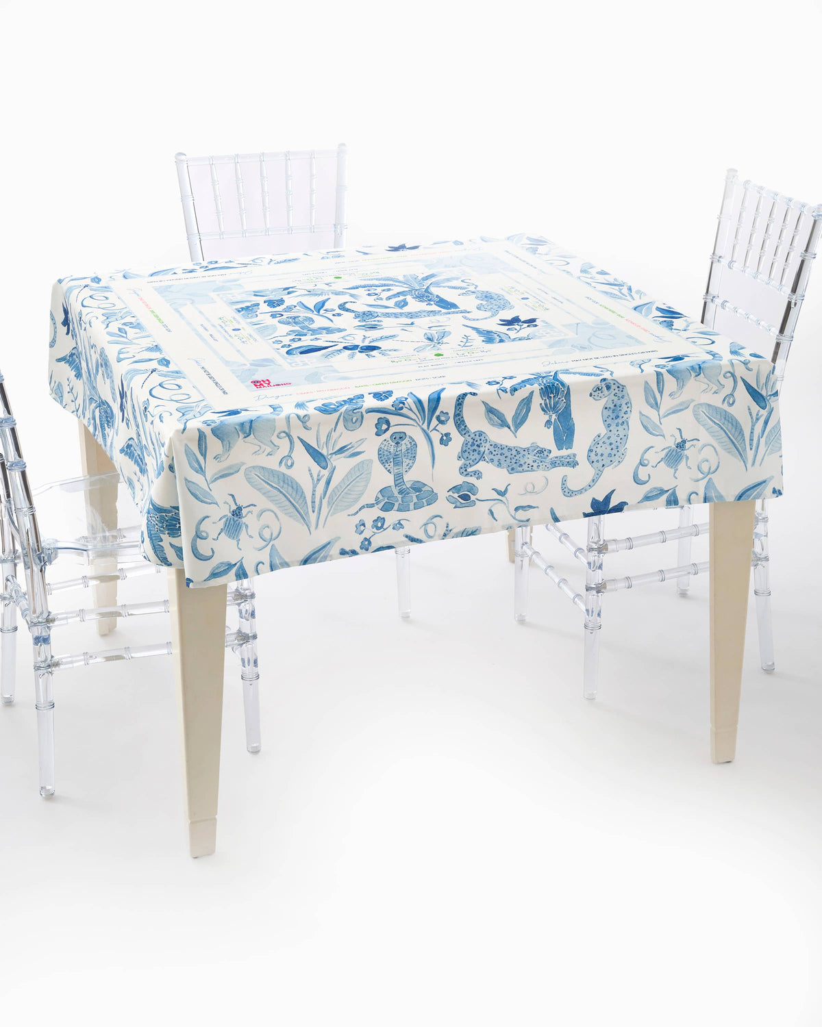 Instructional Mahjong Tablecloth