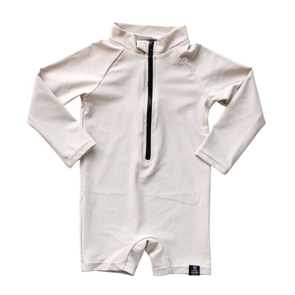 GREIGE LITTLE SURFER DUDE SWIMSUIT