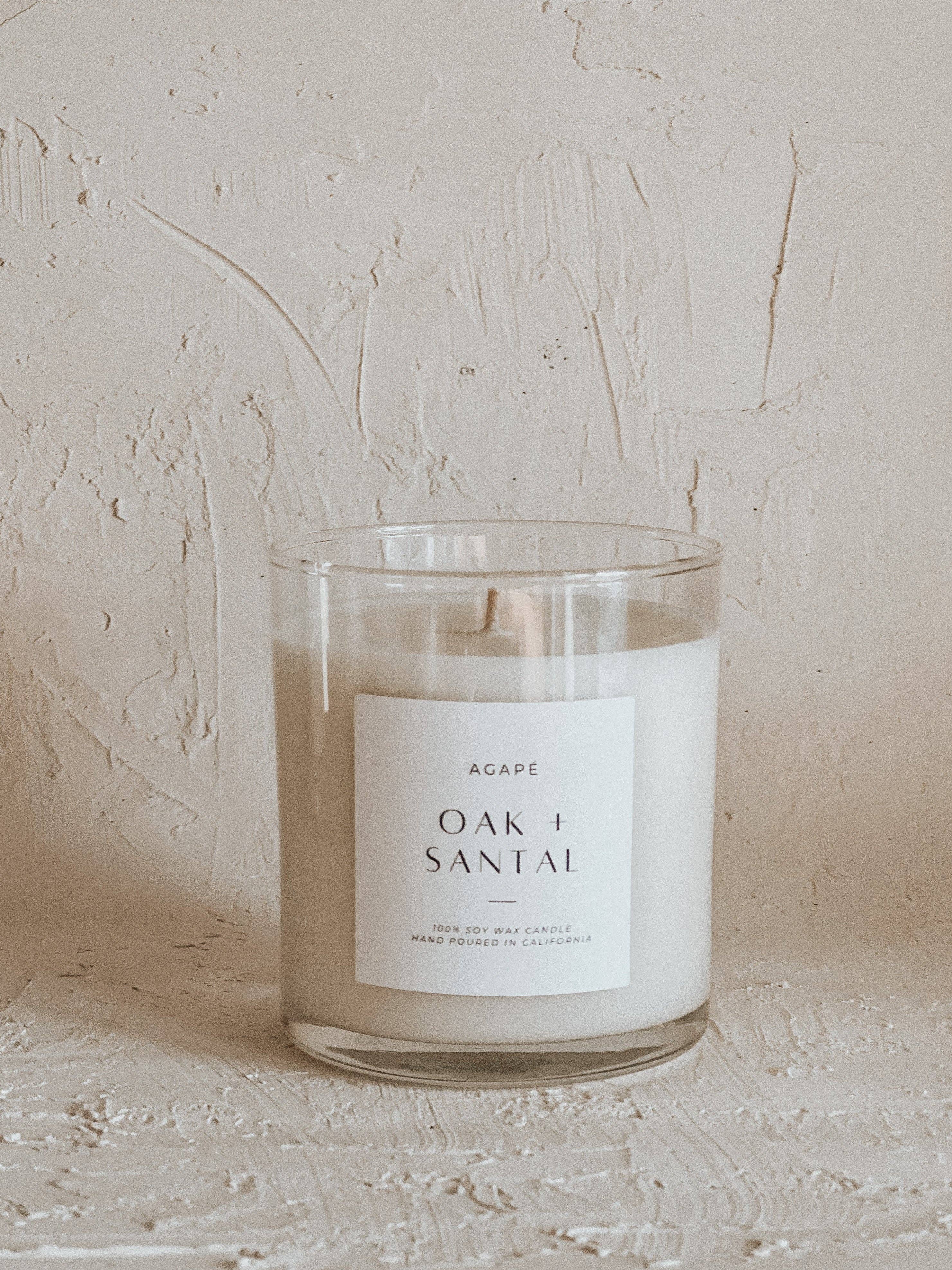 Agape Oak + Santal Candle