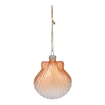 Assorted Blown Glass Shell Ornaments