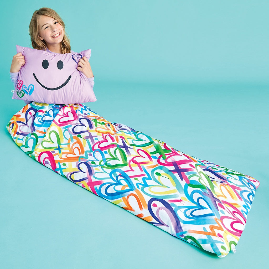 Corey Paige Hearts Sleeping Bag Set