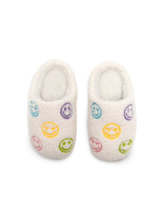 Happy All Over Cozy Kid’s Slippers