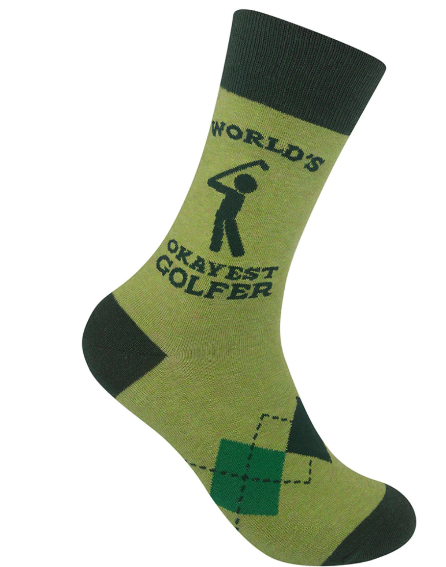 World's Okayest Golfer Socks