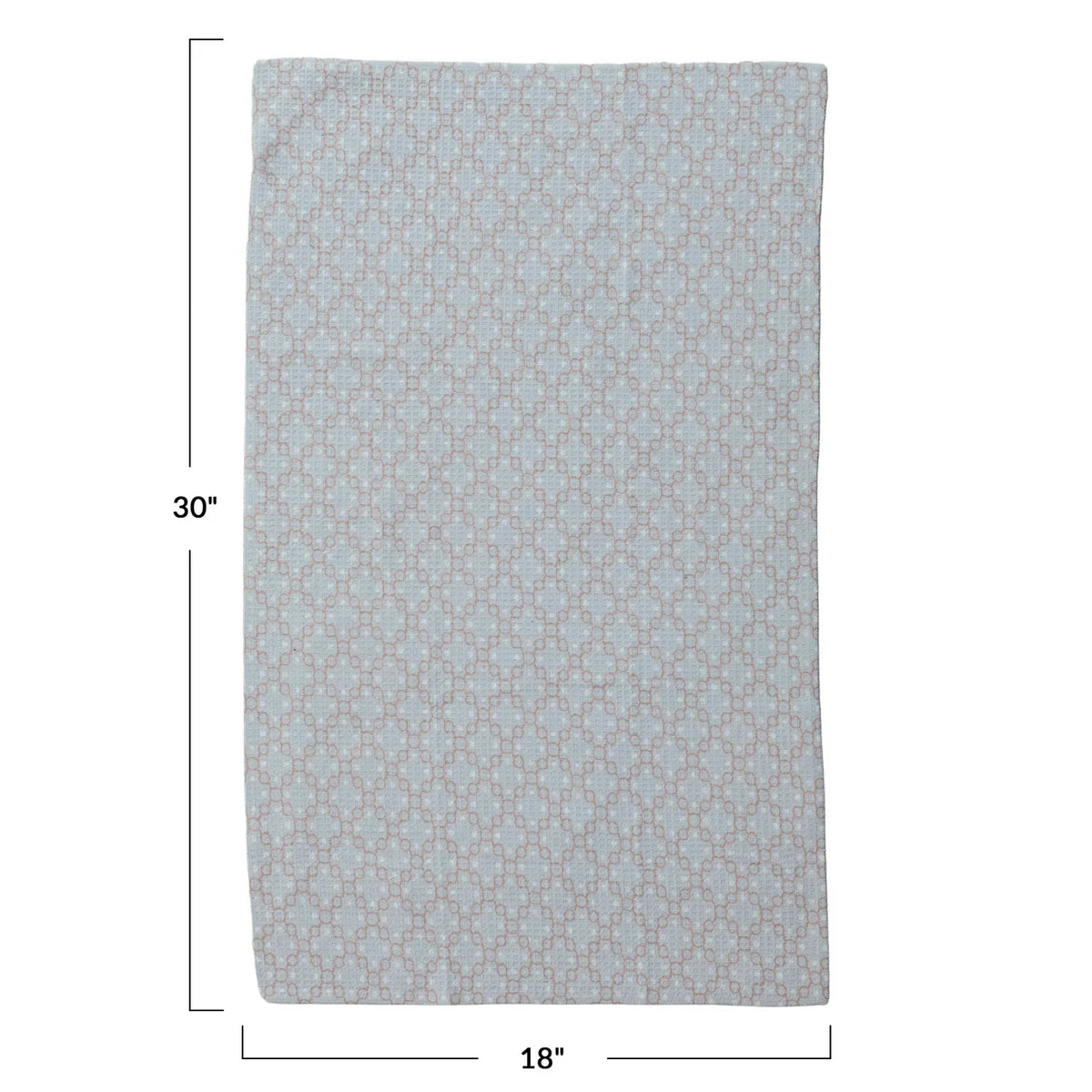 Printed Recycled Microfiber Tea Towel with Diamond Pattern