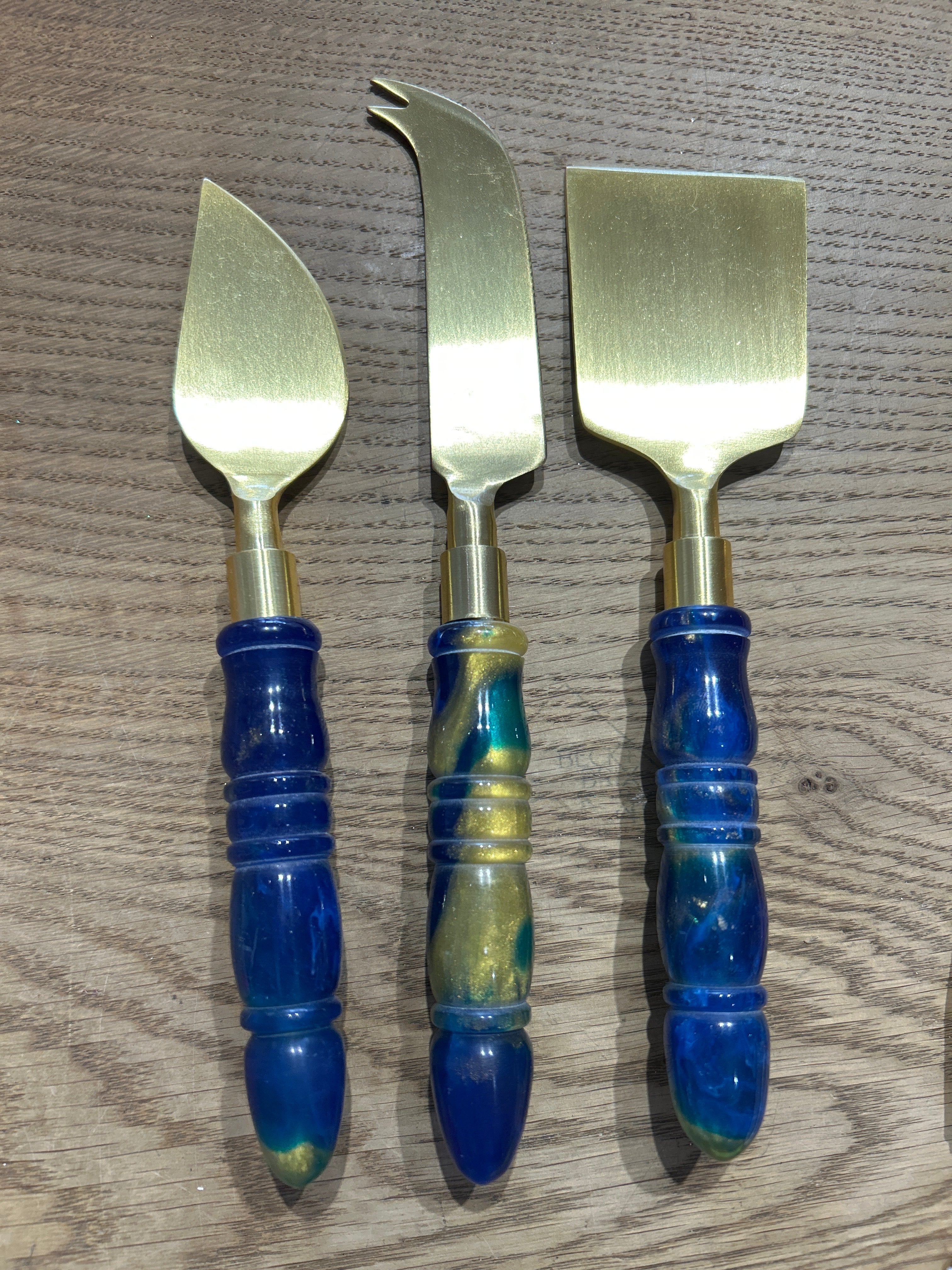 Acrylic + Gold Cheese Tools