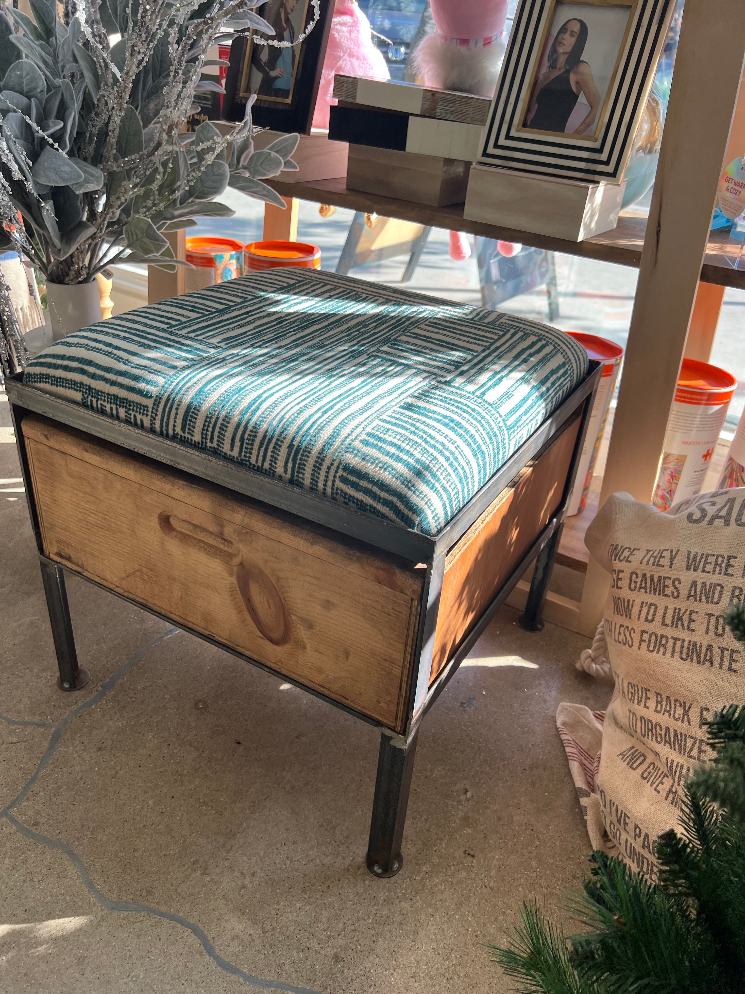 Single-Drawer Ottoman