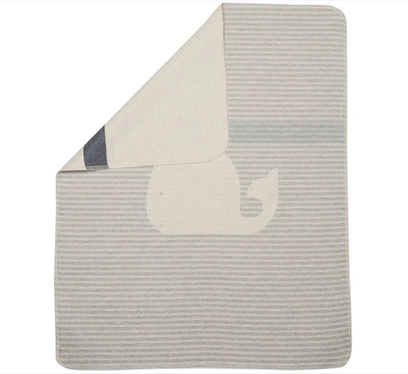 JUWEL Baby Blanket Whale/Stripes