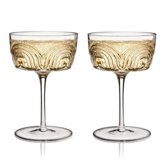 Beau Crystal Cocktail Coupes