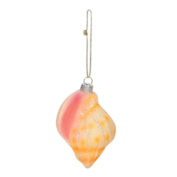 Assorted Blown Glass Shell Ornaments