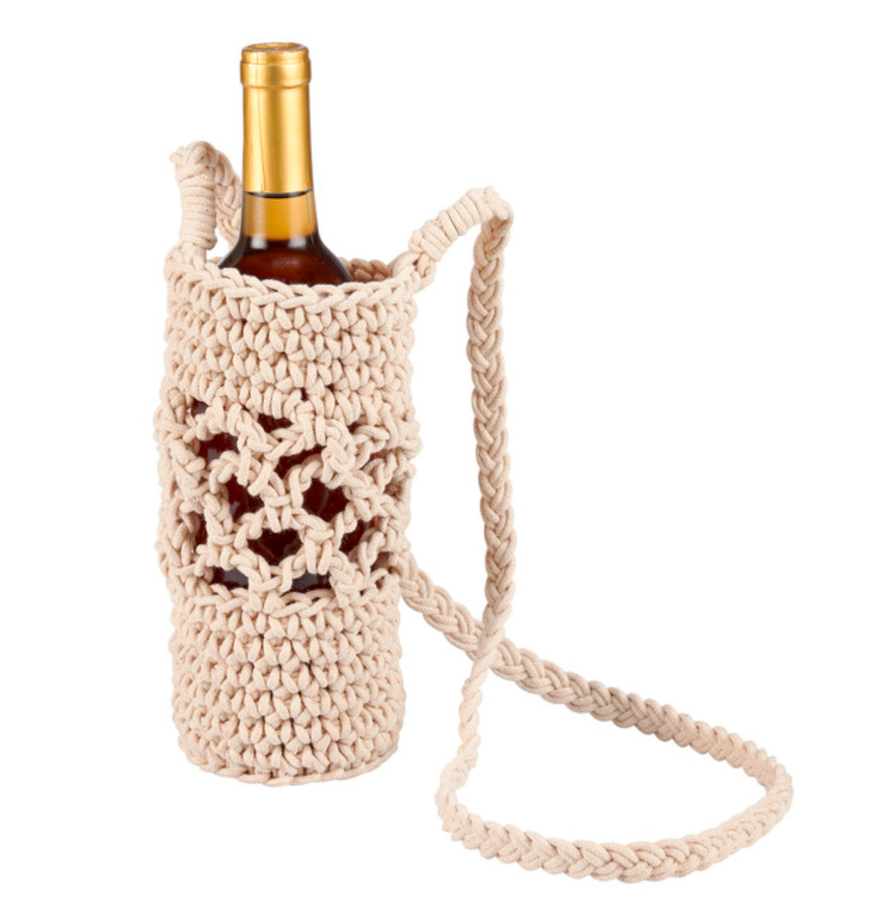 Macrame Wine Bottle Holder