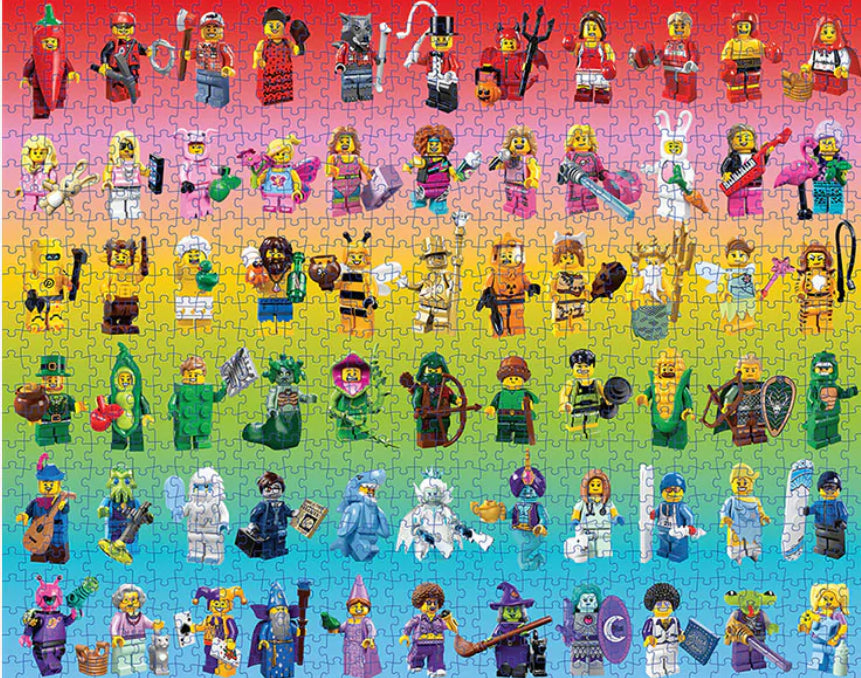 Minifigure Rainbow Puzzle