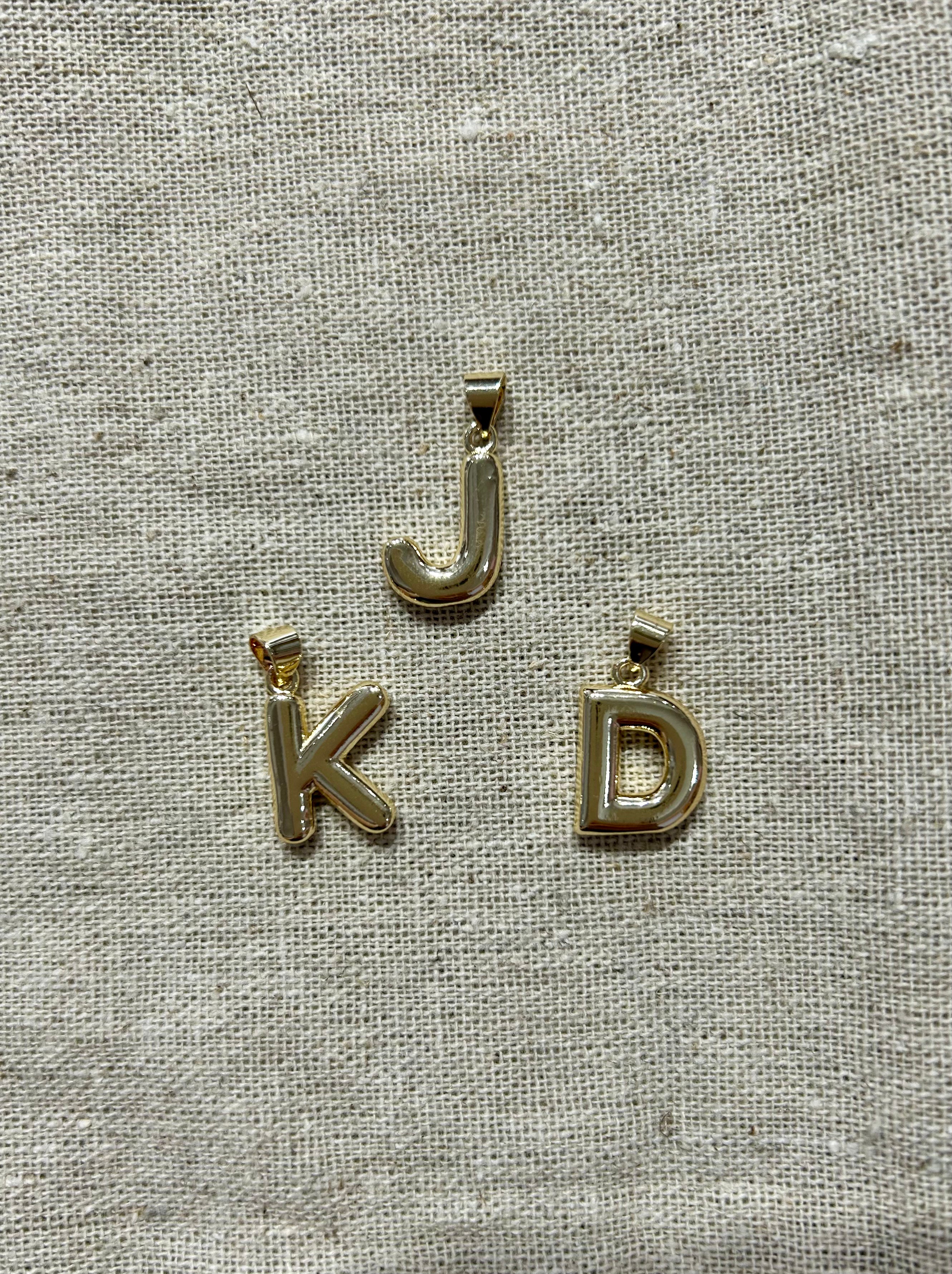 Gold Fill Bubble Letters