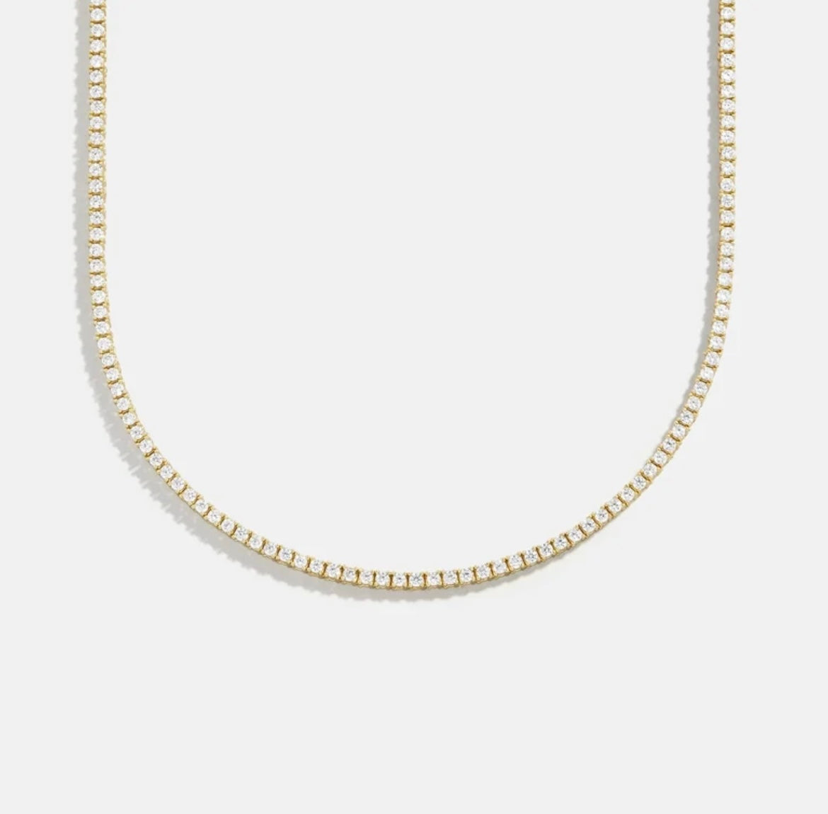 Billie 14k Gold Tennis Necklace