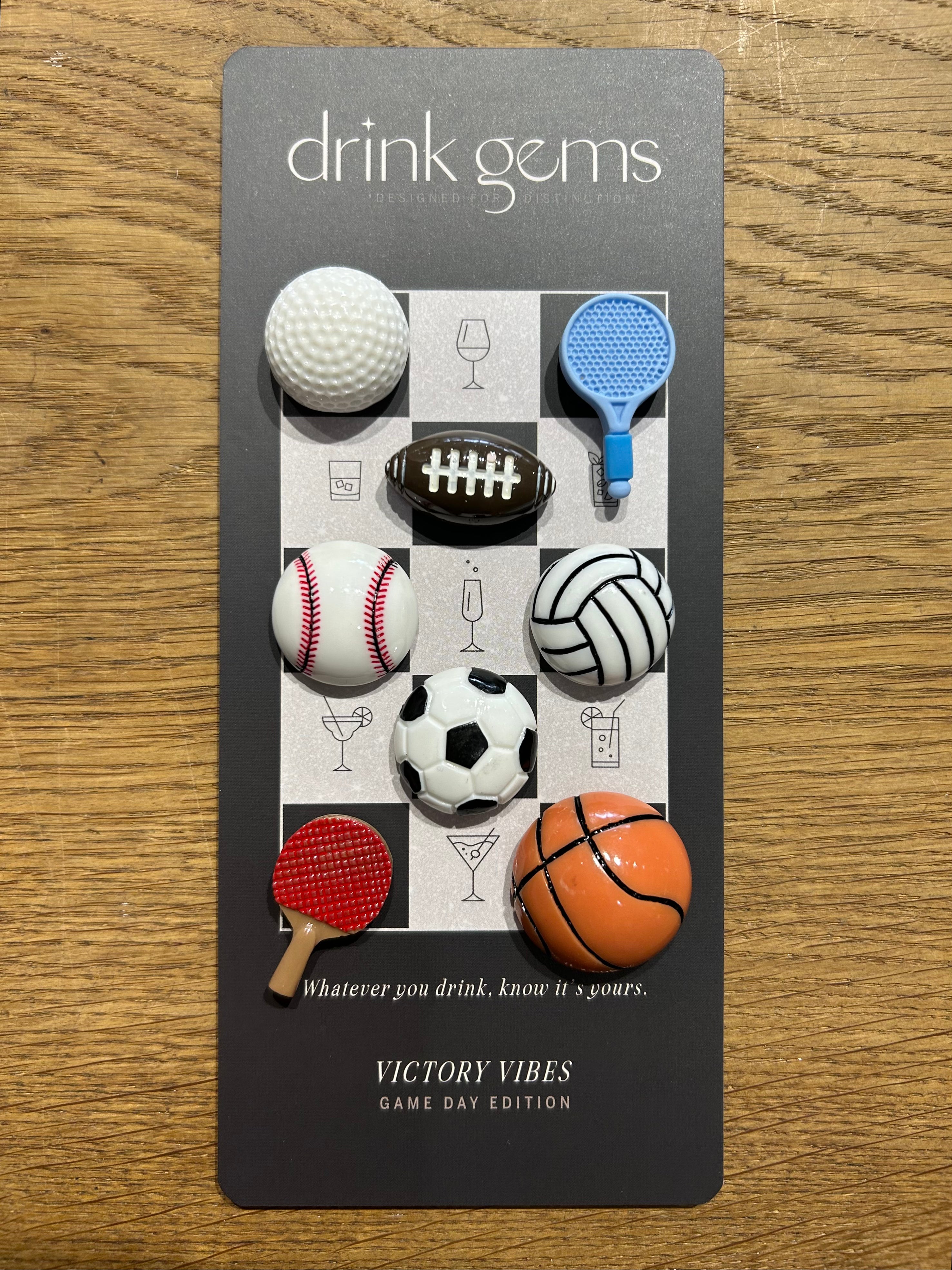 Drink Gems Wine Charms